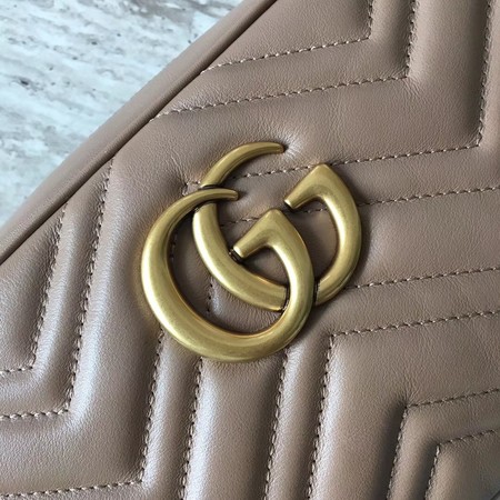 Gucci GG Marmont Small Matelasse Shoulder Bag 447632 Apricot Gucci GG Marmont Small Matelasse Shoulder Bag 447632 Apricot