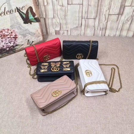 Gucci GG Marmont Mini Bag 488426 Black Gucci GG Marmont Mini Bag 488426 Black