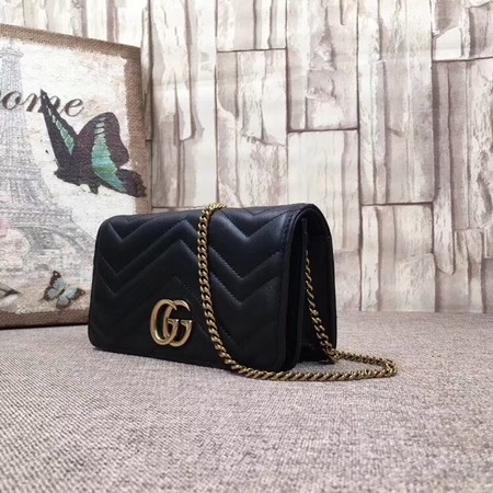 Gucci GG Marmont Mini Bag 488426 Black Gucci GG Marmont Mini Bag 488426 Black
