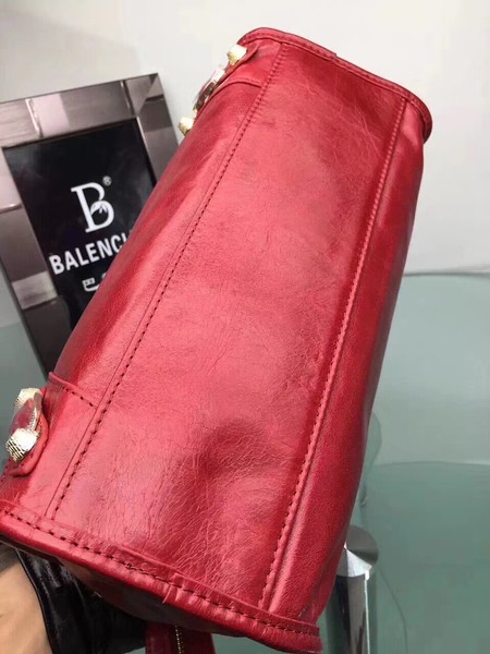 Balenciaga Giant City Gold Studs Handbag 084333 Red Balenciaga Giant City Gold Studs Handbag 084333 Red