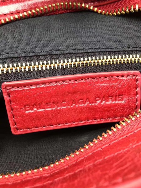 Balenciaga Giant City Gold Studs Handbag 084333 Red Balenciaga Giant City Gold Studs Handbag 084333 Red