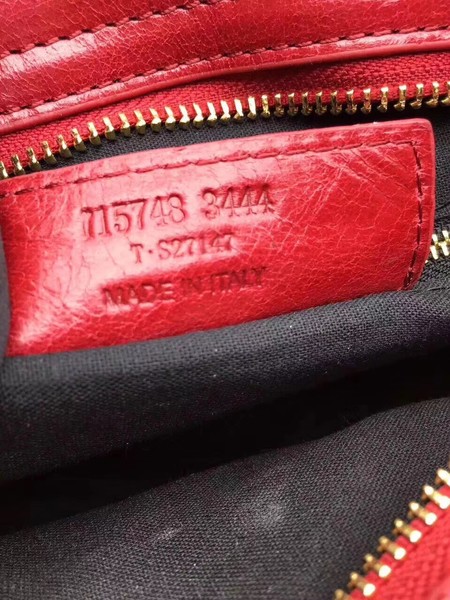 Balenciaga Giant City Gold Studs Handbag 084333 Red Balenciaga Giant City Gold Studs Handbag 084333 Red