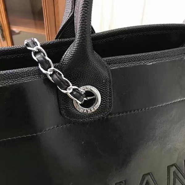 Chanel Tote Bag Calfskin Leather CHA3626 Black Chanel Tote Bag Calfskin Leather CHA3626 Black