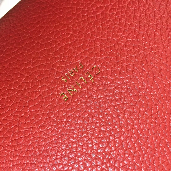 Celine Cabas Phantom Bags Lichee Pattern Leather 77426 Red Celine Cabas Phantom Bags Lichee Pattern Leather 77426 Red