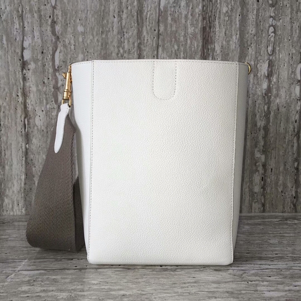 Celine Cabas Phantom Bags Lichee Pattern Leather 77426 White Celine Cabas Phantom Bags Lichee Pattern Leather 77426 White