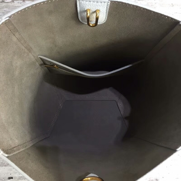 Celine Cabas Phantom Bags Lichee Pattern Leather 77426 White Celine Cabas Phantom Bags Lichee Pattern Leather 77426 White