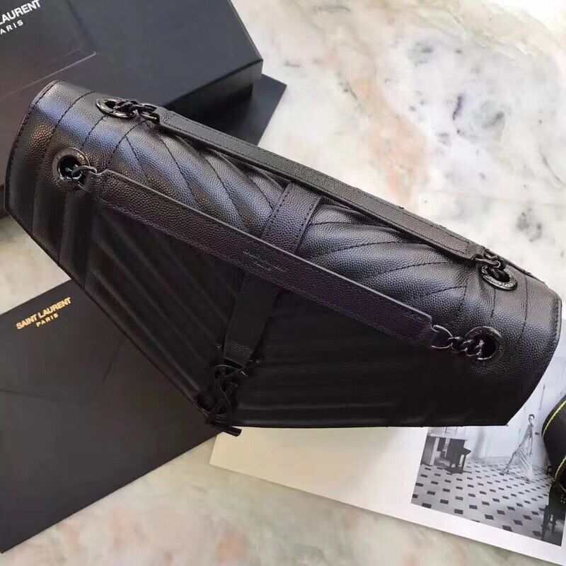 Saint Laurent Classic Monogramme Leather Flap Bag 392738 black Saint Laurent Classic Monogramme Leather Flap Bag 392738 black