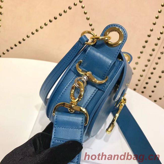 CHLOE Tess Small leather shoulder bag 3E153 blue CHLOE Tess Small leather shoulder bag 3E153 blue