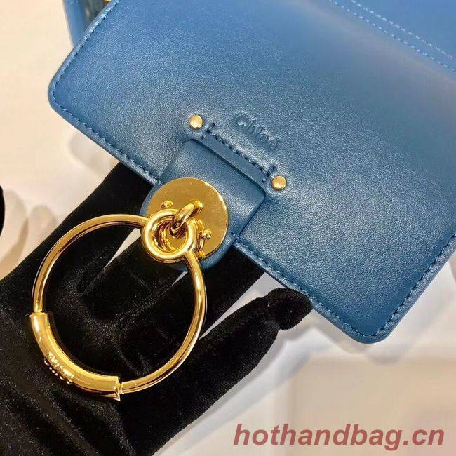 CHLOE Tess Small leather shoulder bag 3E153 blue CHLOE Tess Small leather shoulder bag 3E153 blue
