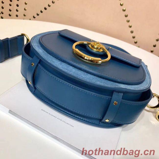CHLOE Tess Small leather shoulder bag 3E153 blue CHLOE Tess Small leather shoulder bag 3E153 blue