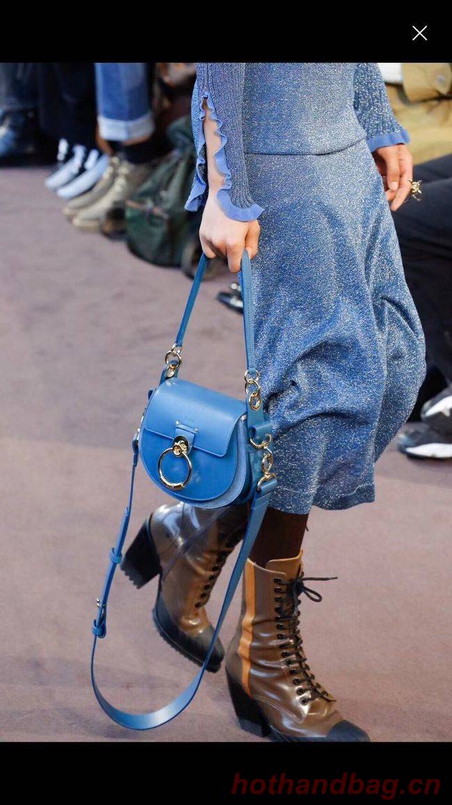 CHLOE Tess Small leather shoulder bag 3E153 blue CHLOE Tess Small leather shoulder bag 3E153 blue