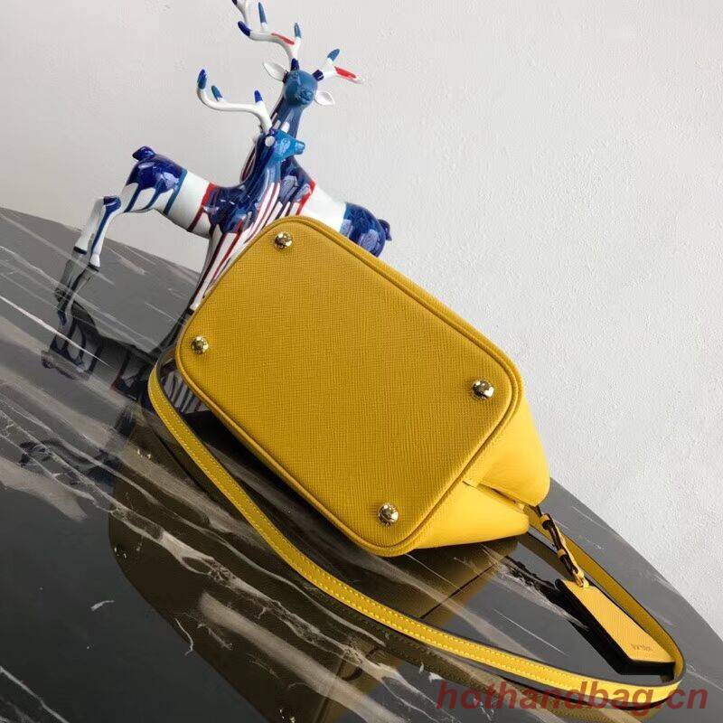 Prada Double Saffiano leather bag 1BA212 lemon Prada Double Saffiano leather bag 1BA212 lemon