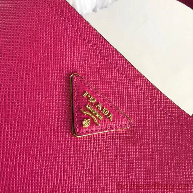 Prada Double Saffiano leather bag 1BA212 rose Prada Double Saffiano leather bag 1BA212 rose