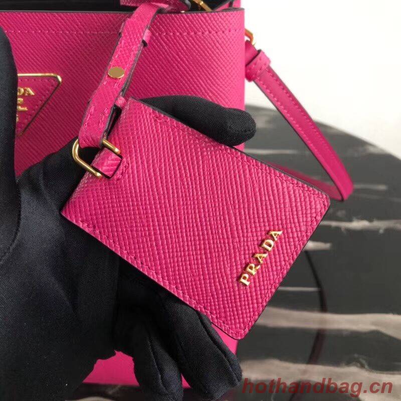 Prada Double Saffiano leather bag 1BA212 rose Prada Double Saffiano leather bag 1BA212 rose