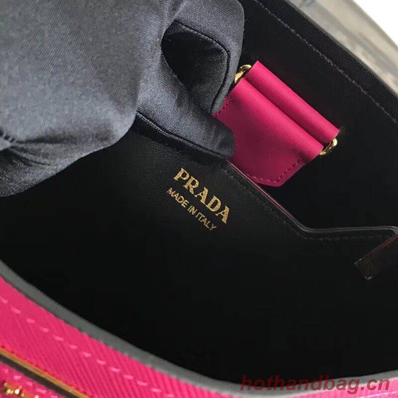 Prada Double Saffiano leather bag 1BA212 rose Prada Double Saffiano leather bag 1BA212 rose
