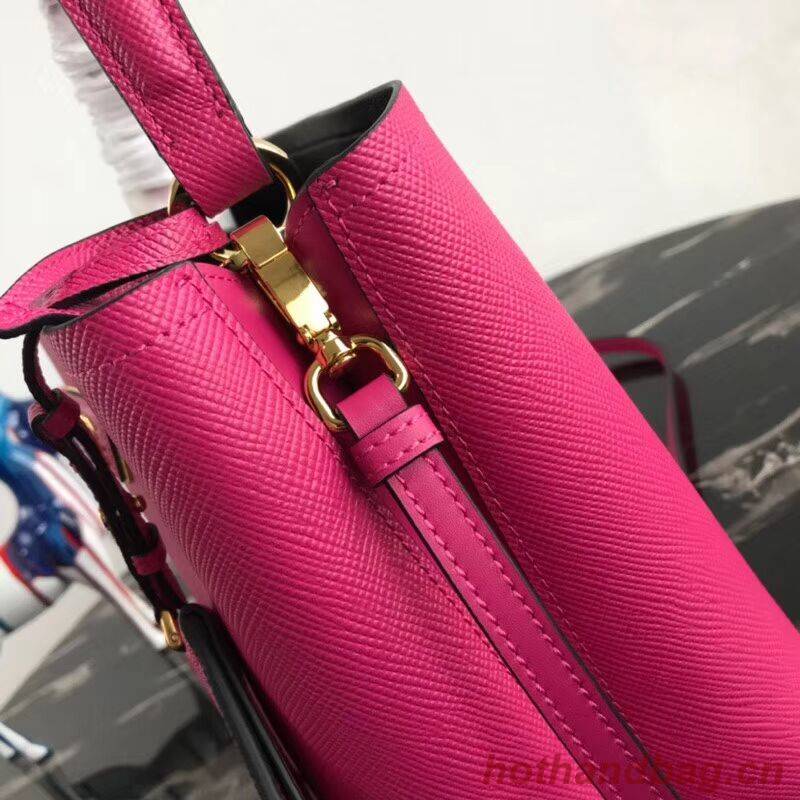 Prada Double Saffiano leather bag 1BA212 rose Prada Double Saffiano leather bag 1BA212 rose