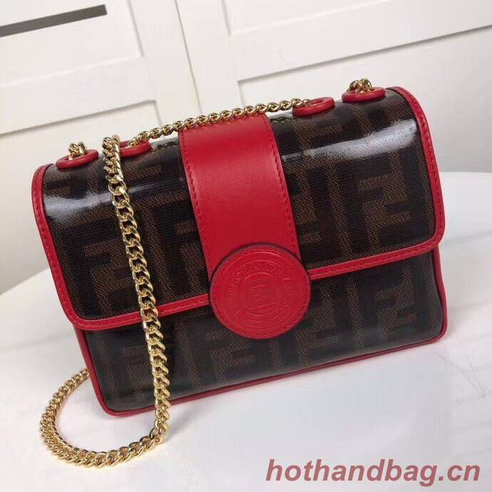 Fendi WALLET ON CHAIN 8HF836 RED Fendi WALLET ON CHAIN 8HF836 RED