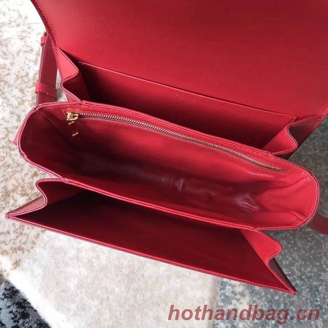 CELINE MEDIUM TRIOMPHE BAG IN SHINY CALFSKIN CL87363 RED CELINE MEDIUM TRIOMPHE BAG IN SHINY CALFSKIN CL87363 RED