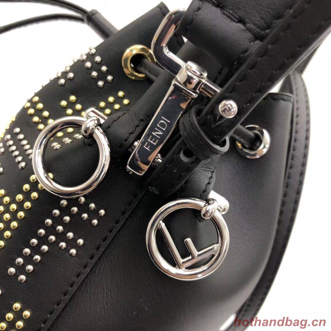 Fendi leather Mini Handbag 8BS010 black Fendi leather Mini Handbag 8BS010 black