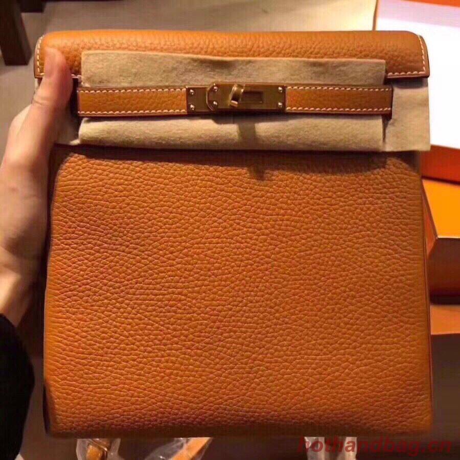Hermes Kelly Ado Backpack H2398 Orange Hermes Kelly Ado Backpack H2398 Orange