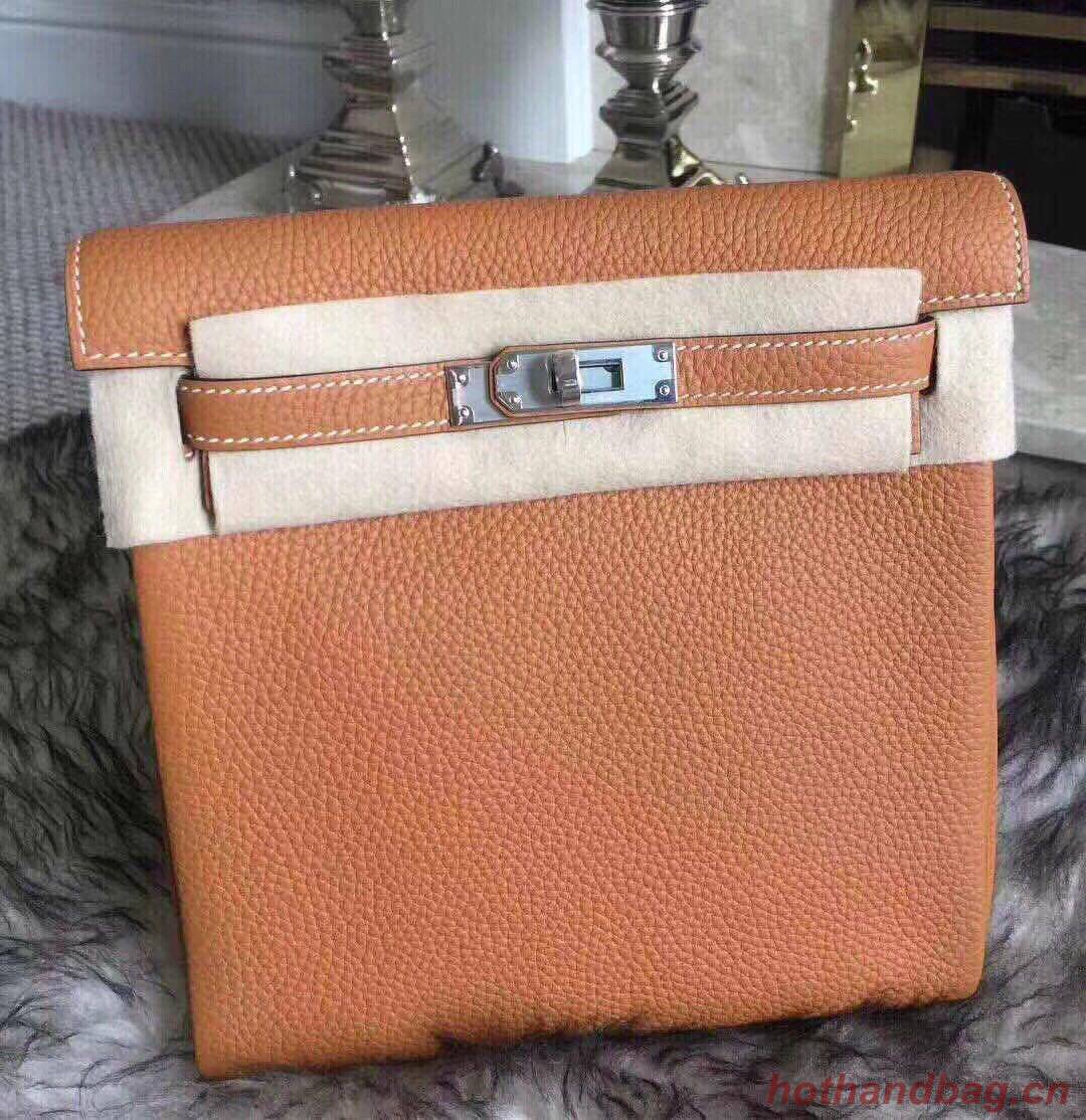 Hermes Kelly Ado Backpack H2398 Orange Hermes Kelly Ado Backpack H2398 Orange