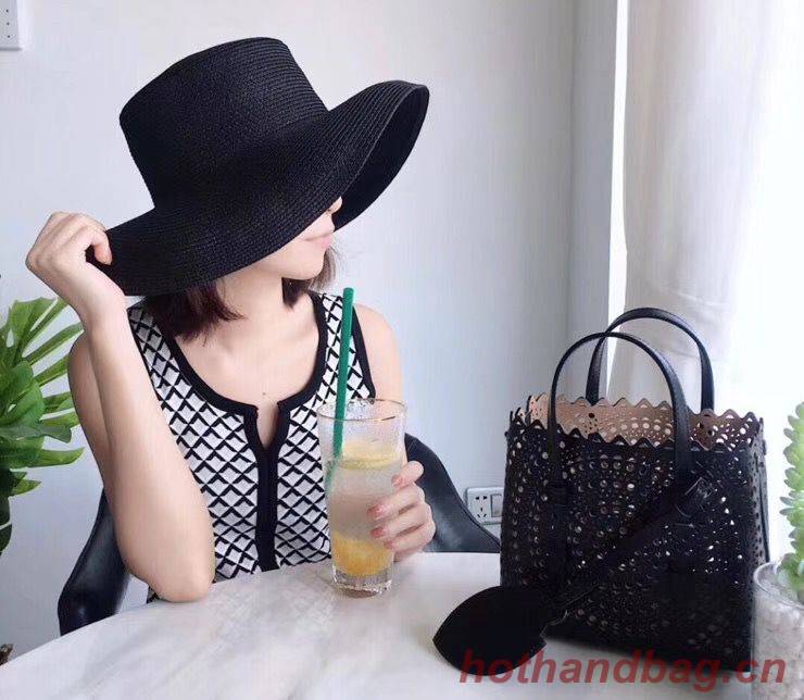 Alaia Openwork Original Leather Tote Bag A3658 Black Alaia Openwork Original Leather Tote Bag A3658 Black