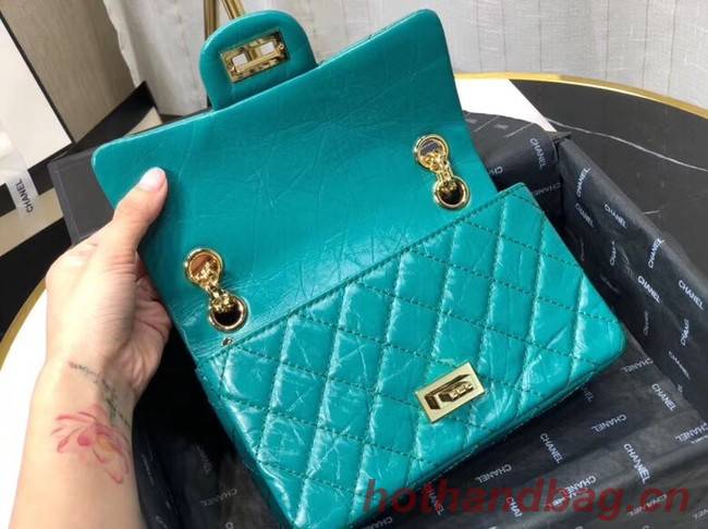Chanel Shoulder Bag Original Leather Green AS0874 Gold Chanel Shoulder Bag Original Leather Green AS0874 Gold