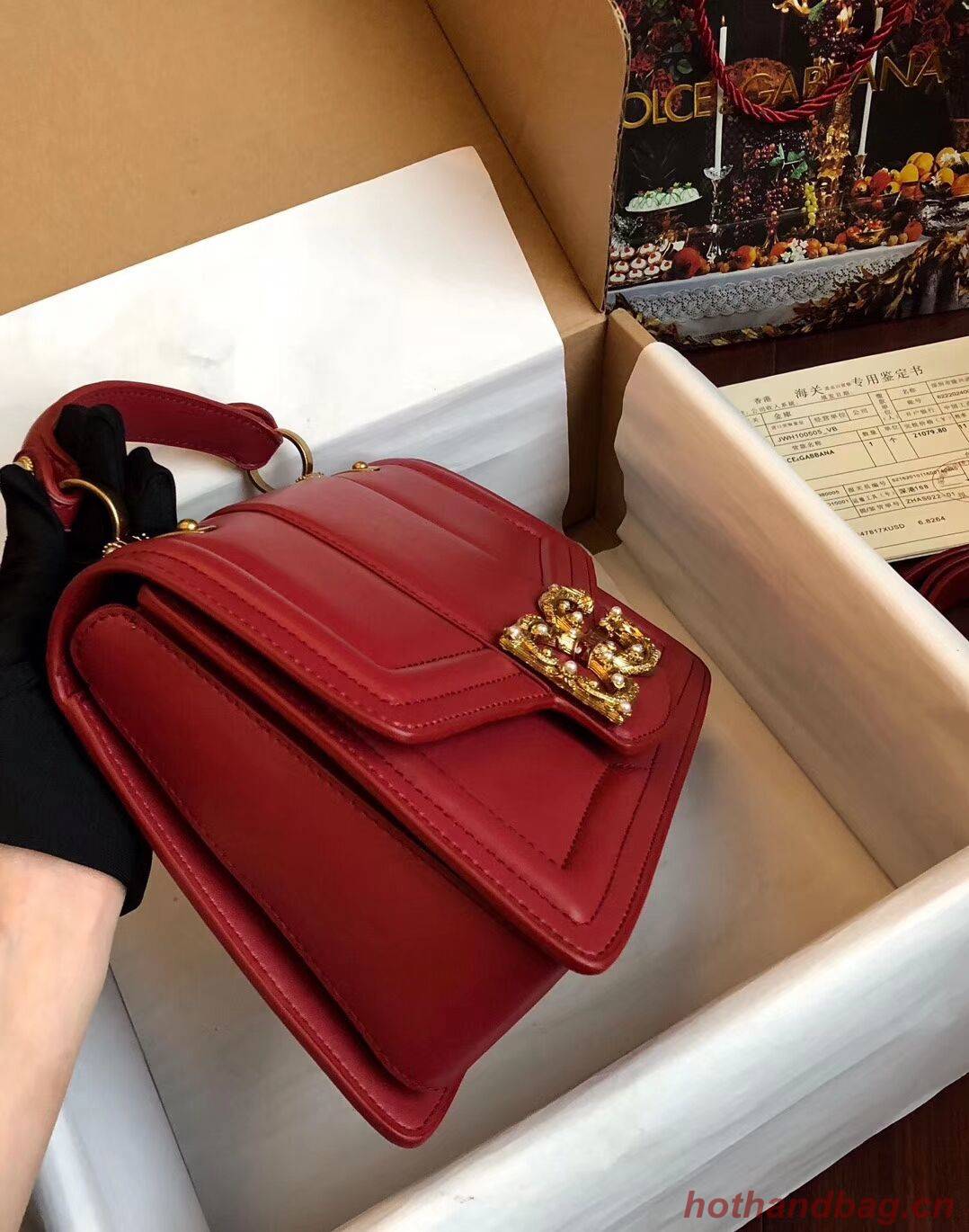 Dolce & Gabbana Origianl Leather Bag 4916 Red Dolce & Gabbana Origianl Leather Bag 4916 Red