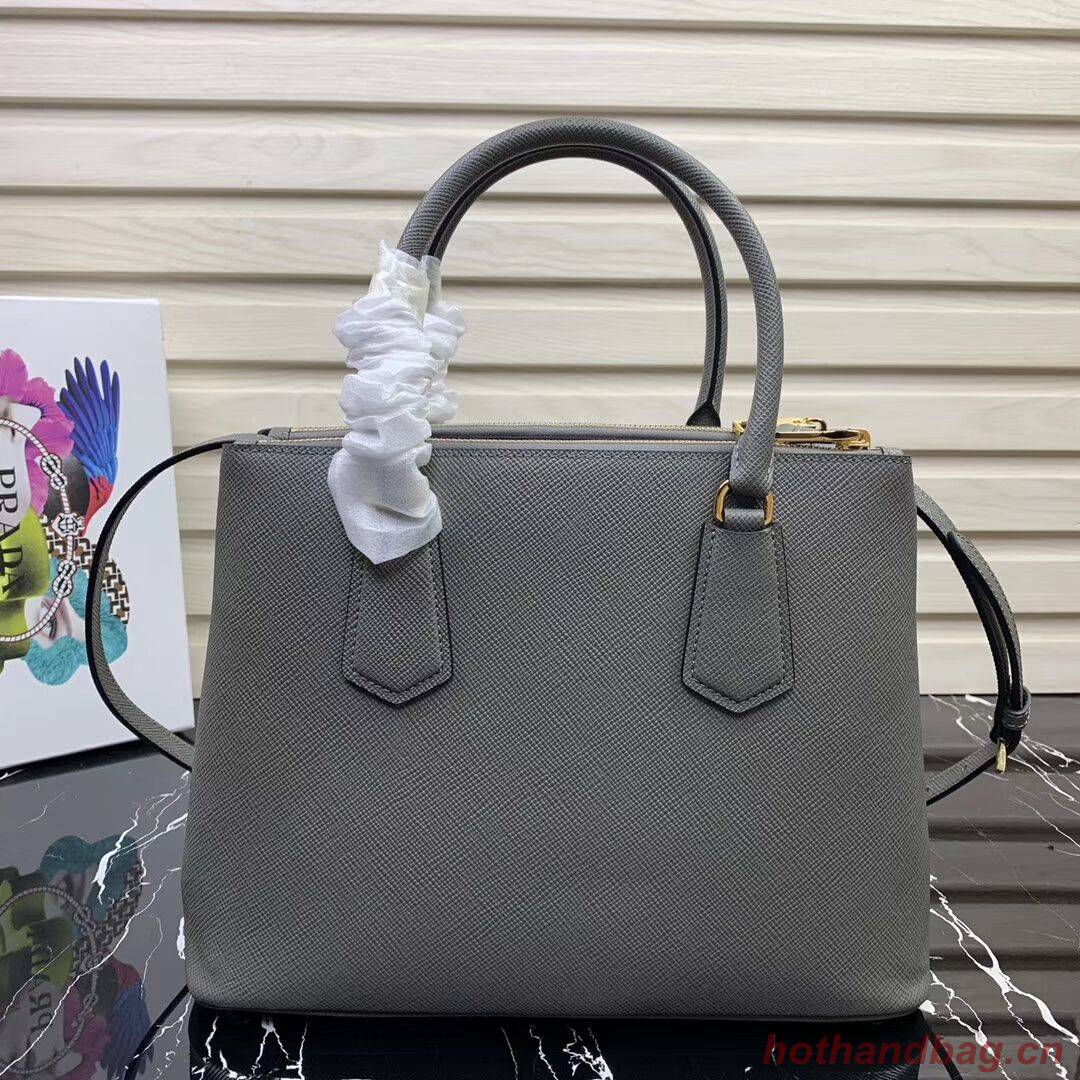 Prada Galleria Saffiano Leather Bag 1BA232 Grey Prada Galleria Saffiano Leather Bag 1BA232 Grey