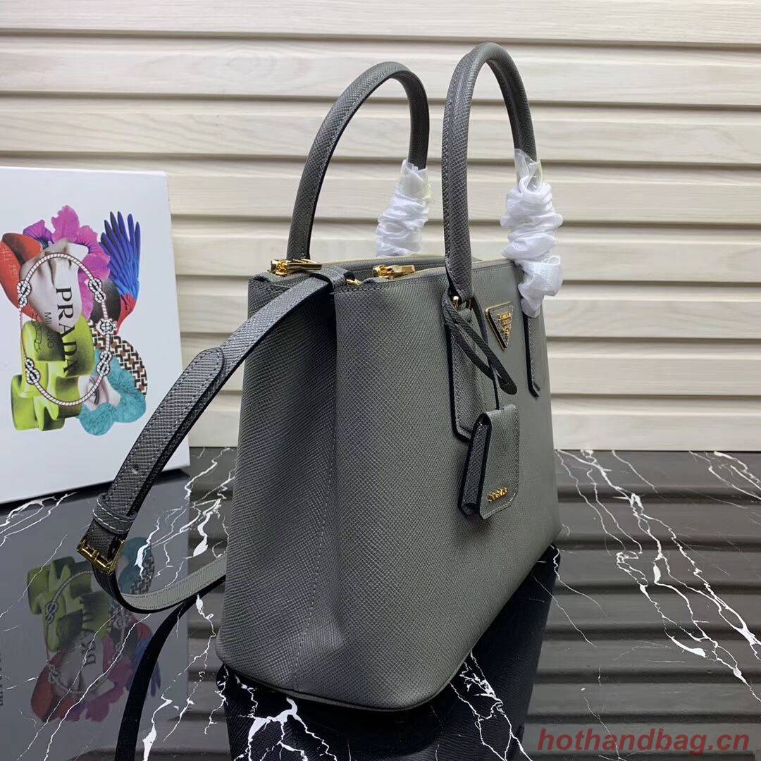 Prada Galleria Saffiano Leather Bag 1BA232 Grey Prada Galleria Saffiano Leather Bag 1BA232 Grey