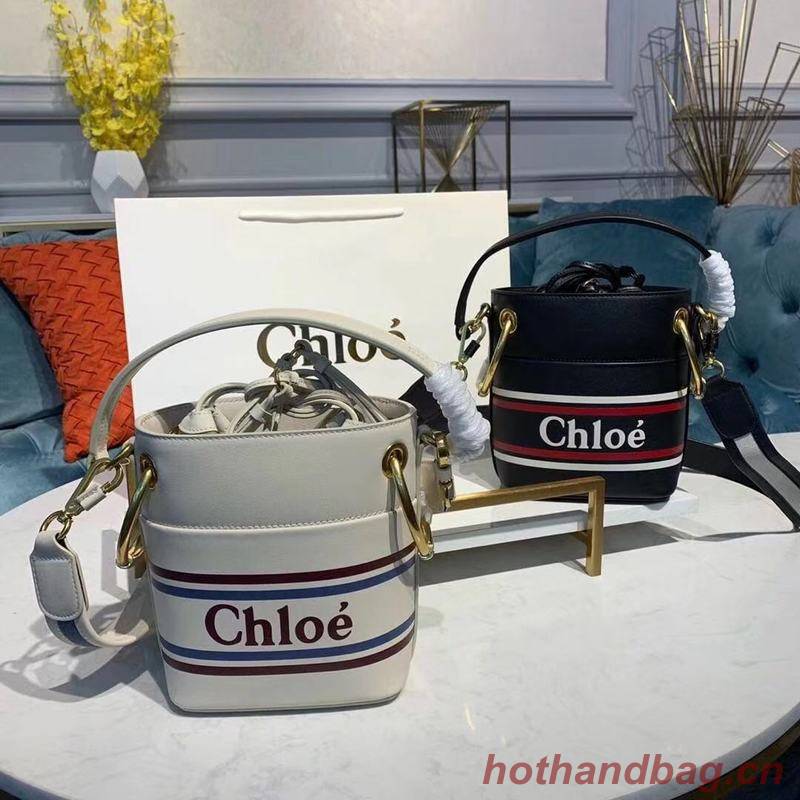 Chloe Roy Mini Smooth Leather Bucket Bag 3S508 Black Chloe Roy Mini Smooth Leather Bucket Bag 3S508 Black