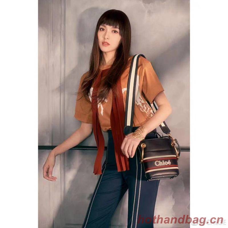 Chloe Roy Mini Smooth Leather Bucket Bag 3S508 Black Chloe Roy Mini Smooth Leather Bucket Bag 3S508 Black