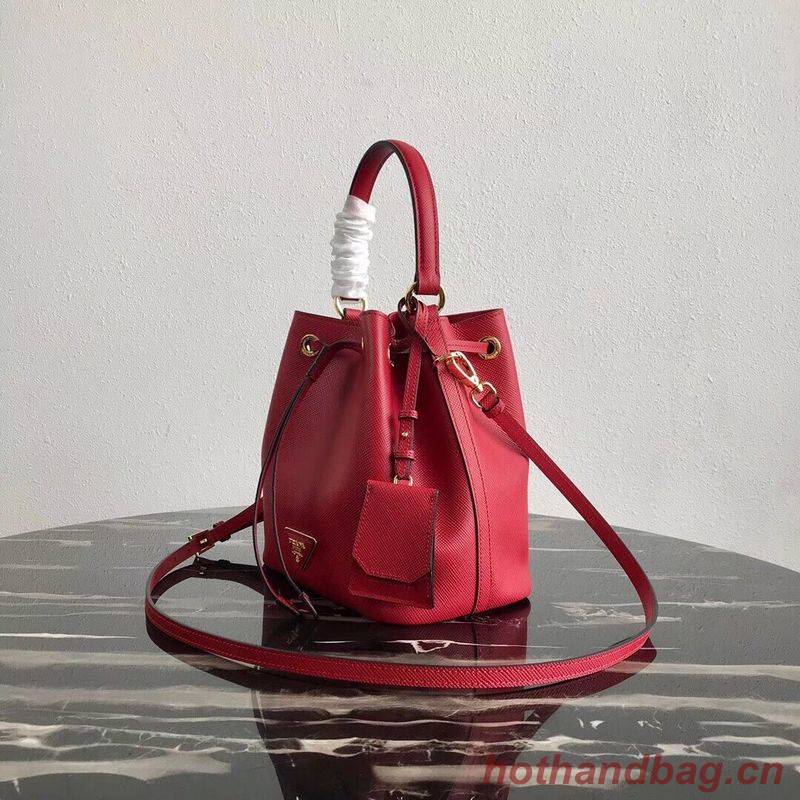 Prada Galleria Saffiano Leather Bag 1BE032 Red Prada Galleria Saffiano Leather Bag 1BE032 Red
