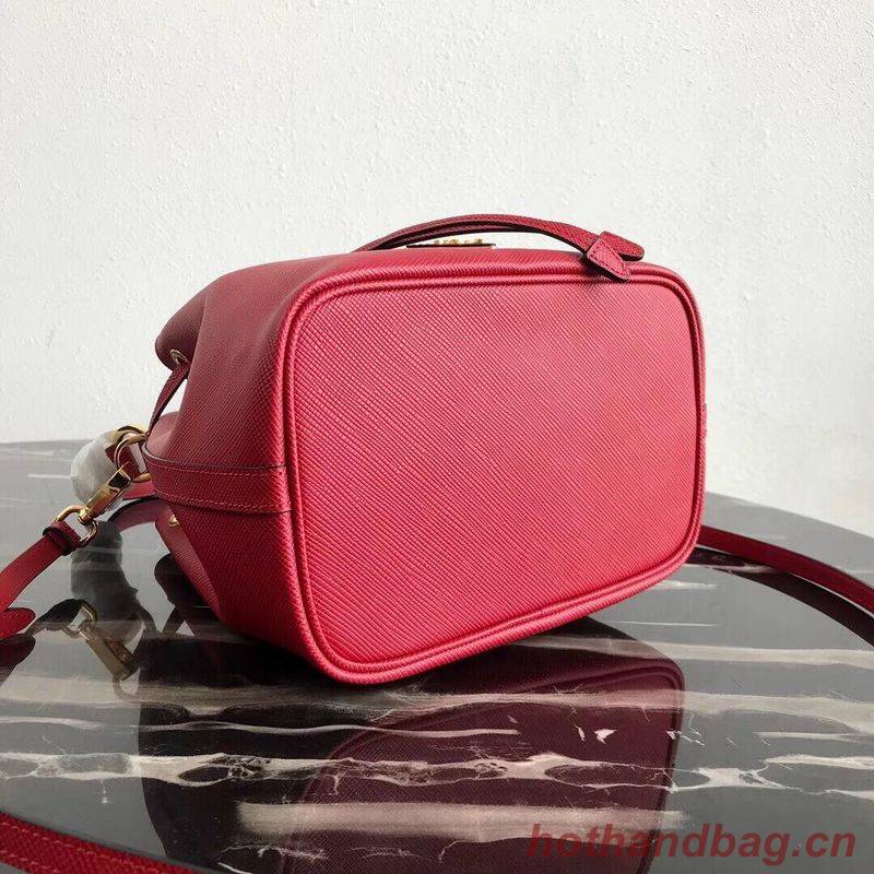 Prada Galleria Saffiano Leather Bag 1BE032 Red Prada Galleria Saffiano Leather Bag 1BE032 Red