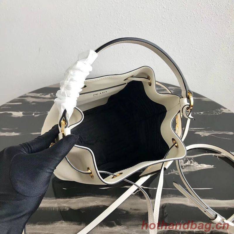 Prada Galleria Saffiano Leather Bag 1BE032 White Prada Galleria Saffiano Leather Bag 1BE032 White