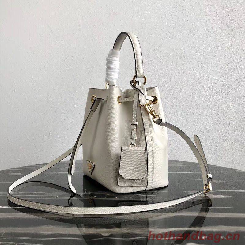 Prada Galleria Saffiano Leather Bag 1BE032 White Prada Galleria Saffiano Leather Bag 1BE032 White