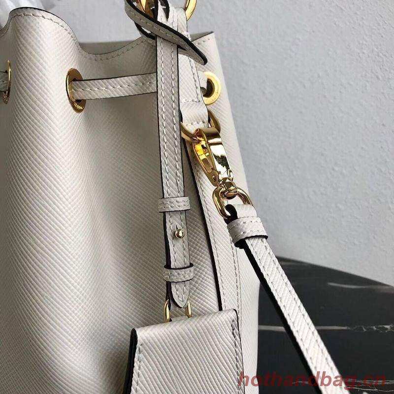 Prada Galleria Saffiano Leather Bag 1BE032 White Prada Galleria Saffiano Leather Bag 1BE032 White