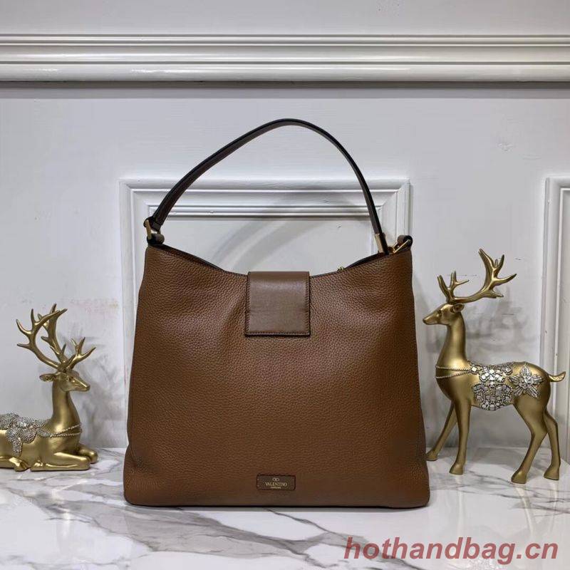 VALENTINO Origianl Palm Leather Bag V5002 Brown VALENTINO Origianl Palm Leather Bag V5002 Brown
