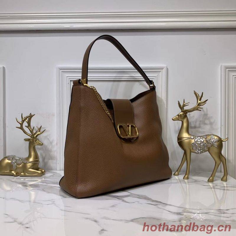 VALENTINO Origianl Palm Leather Bag V5002 Brown VALENTINO Origianl Palm Leather Bag V5002 Brown