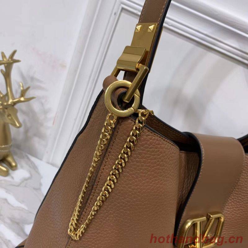 VALENTINO Origianl Palm Leather Bag V5002 Brown VALENTINO Origianl Palm Leather Bag V5002 Brown