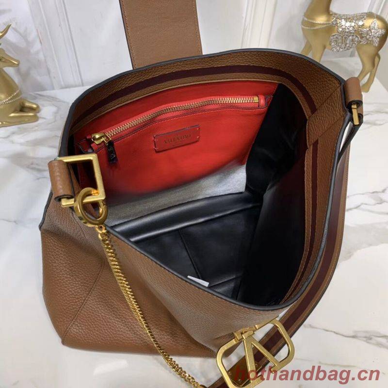 VALENTINO Origianl Palm Leather Bag V5002 Brown VALENTINO Origianl Palm Leather Bag V5002 Brown