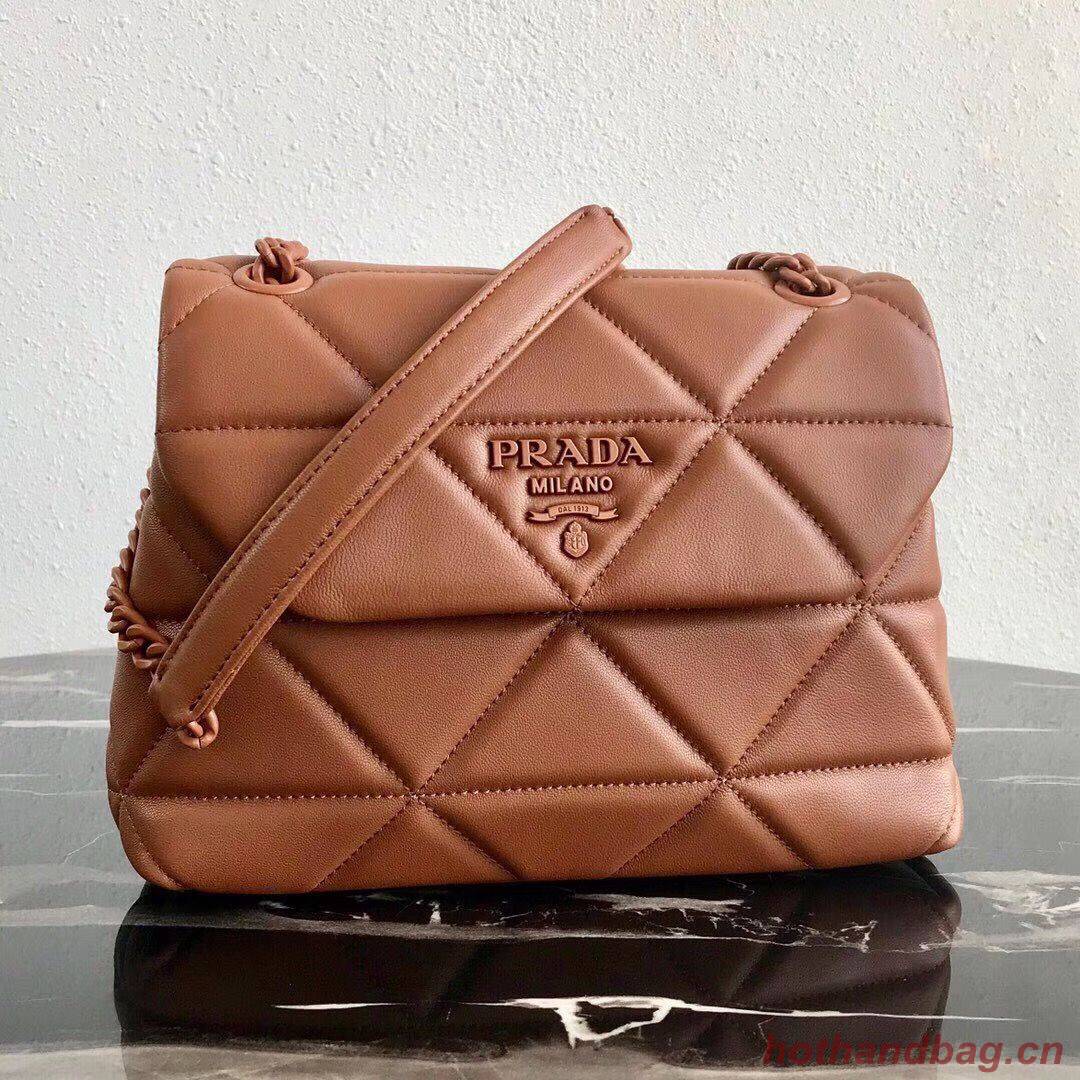 Small Prada Spectrum shoulder bag 1BD233 Brown Small Prada Spectrum shoulder bag 1BD233 Brown