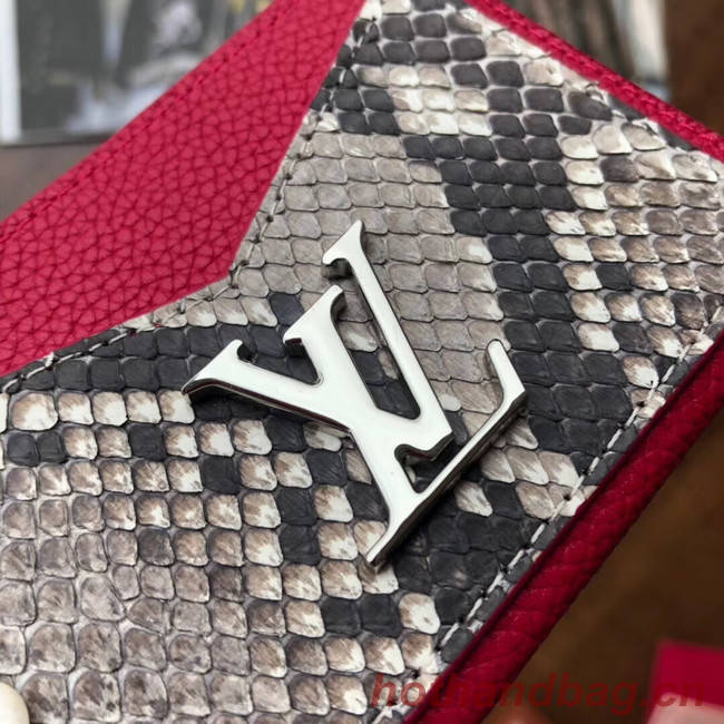 Louis vuitton original LOCKME CARD HOLDER N97001 rose