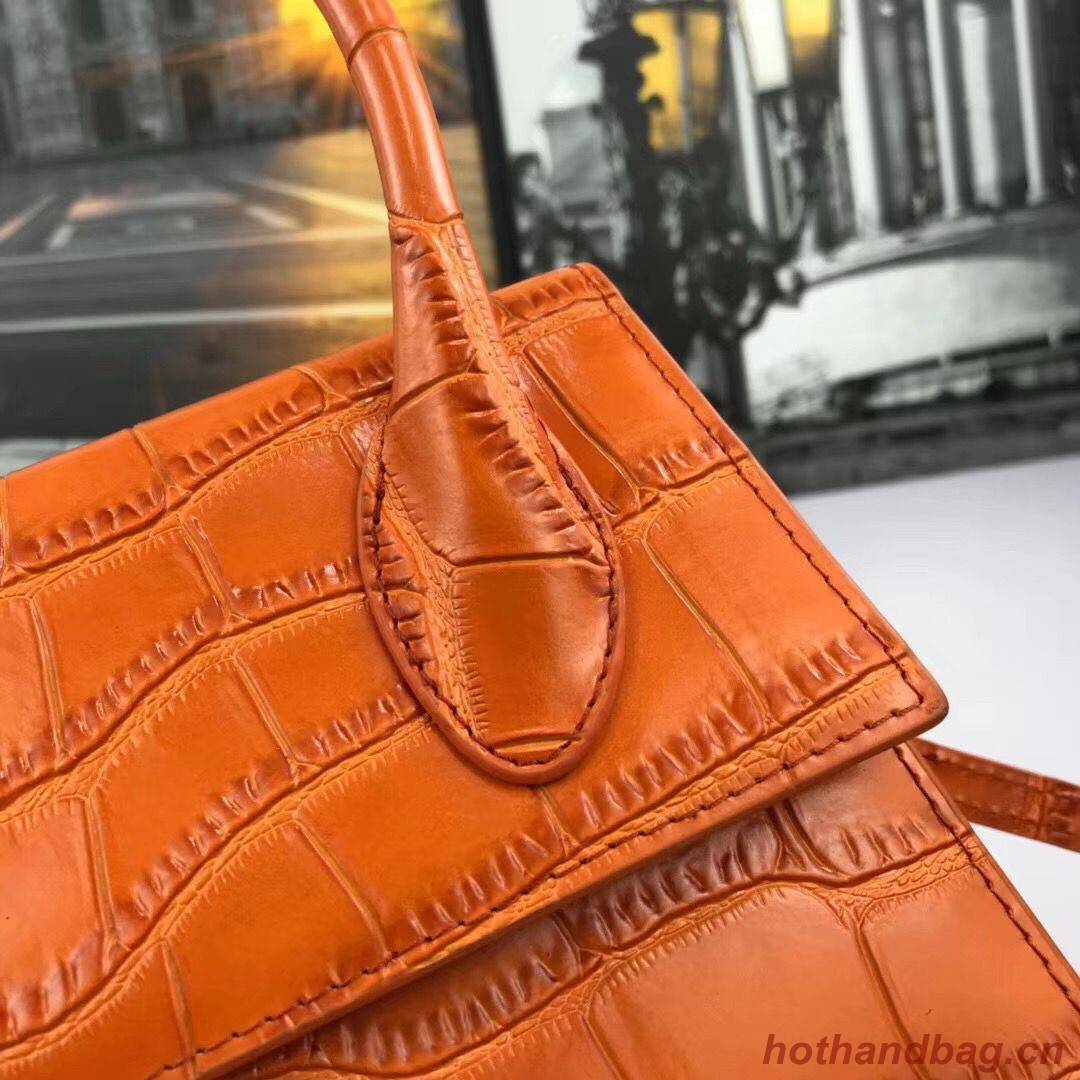 Jacquemus Original Leather Mini Top Handle Bag J8088 Orange Jacquemus Original Leather Mini Top Handle Bag J8088 Orange