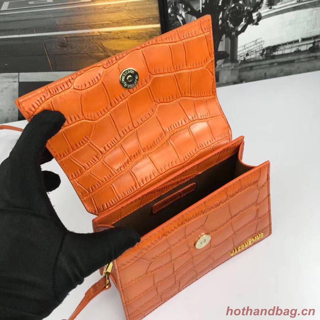 Jacquemus Original Leather Mini Top Handle Bag J8088 Orange Jacquemus Original Leather Mini Top Handle Bag J8088 Orange