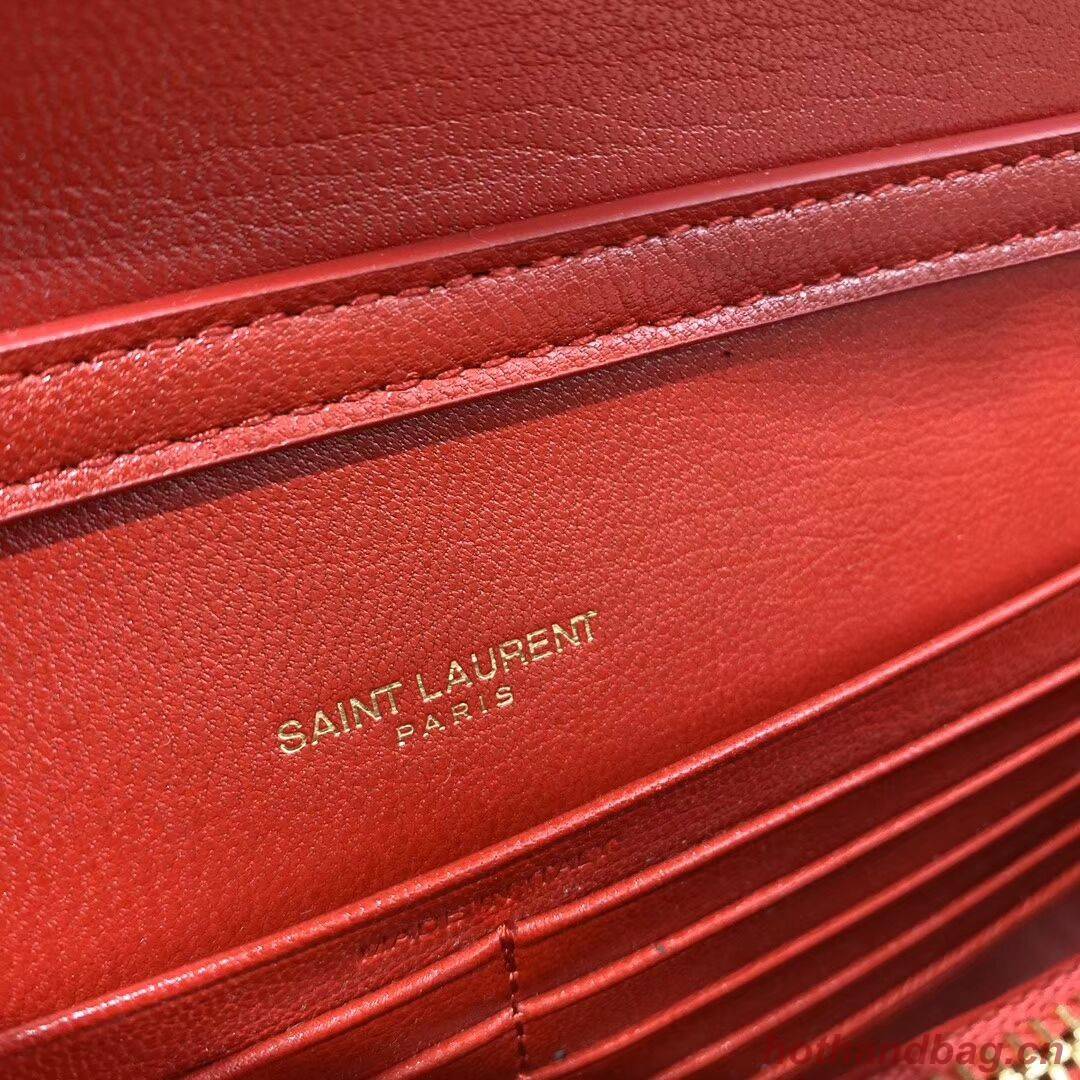 SAINT LAURENT leather shoulder bag Y585031 red SAINT LAURENT leather shoulder bag Y585031 red