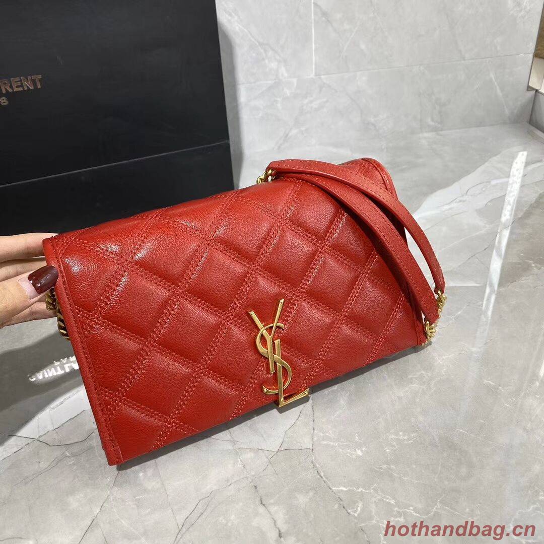 SAINT LAURENT leather shoulder bag Y585031 red SAINT LAURENT leather shoulder bag Y585031 red