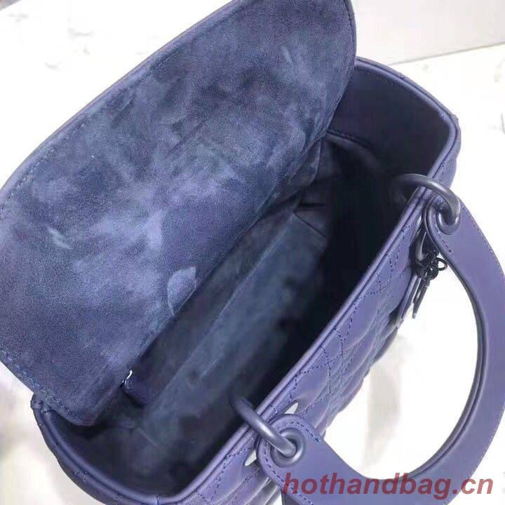 Dior LADY DIOR CALFSKIN BAG M0575 Dark Blue Dior LADY DIOR CALFSKIN BAG M0575 Dark Blue