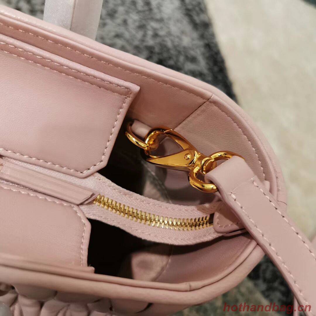 miu miu Matelasse Nappa Leather Top-handle Bag 5BG163 pink miu miu Matelasse Nappa Leather Top-handle Bag 5BG163 pink