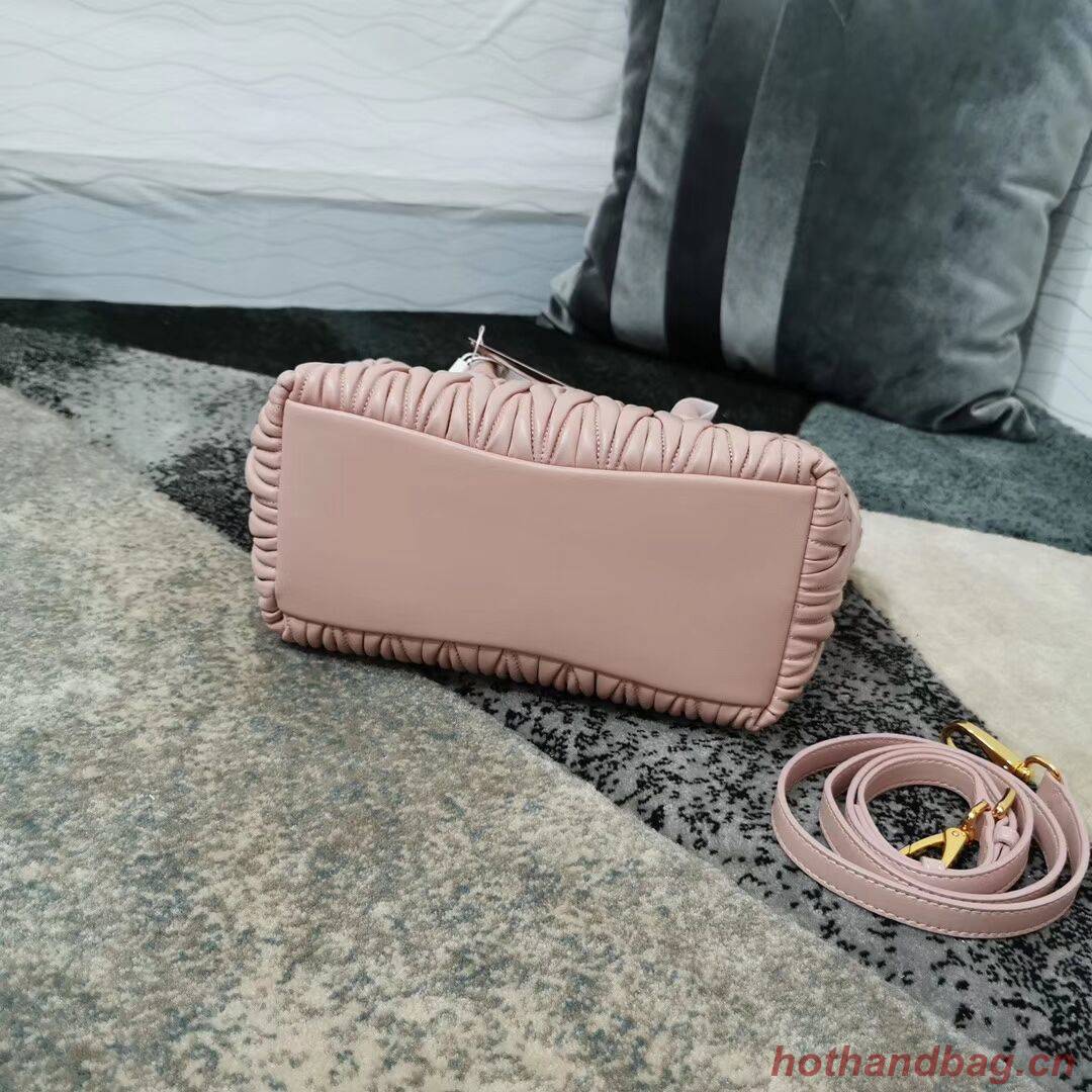 miu miu Matelasse Nappa Leather Top-handle Bag 5BG163 pink miu miu Matelasse Nappa Leather Top-handle Bag 5BG163 pink
